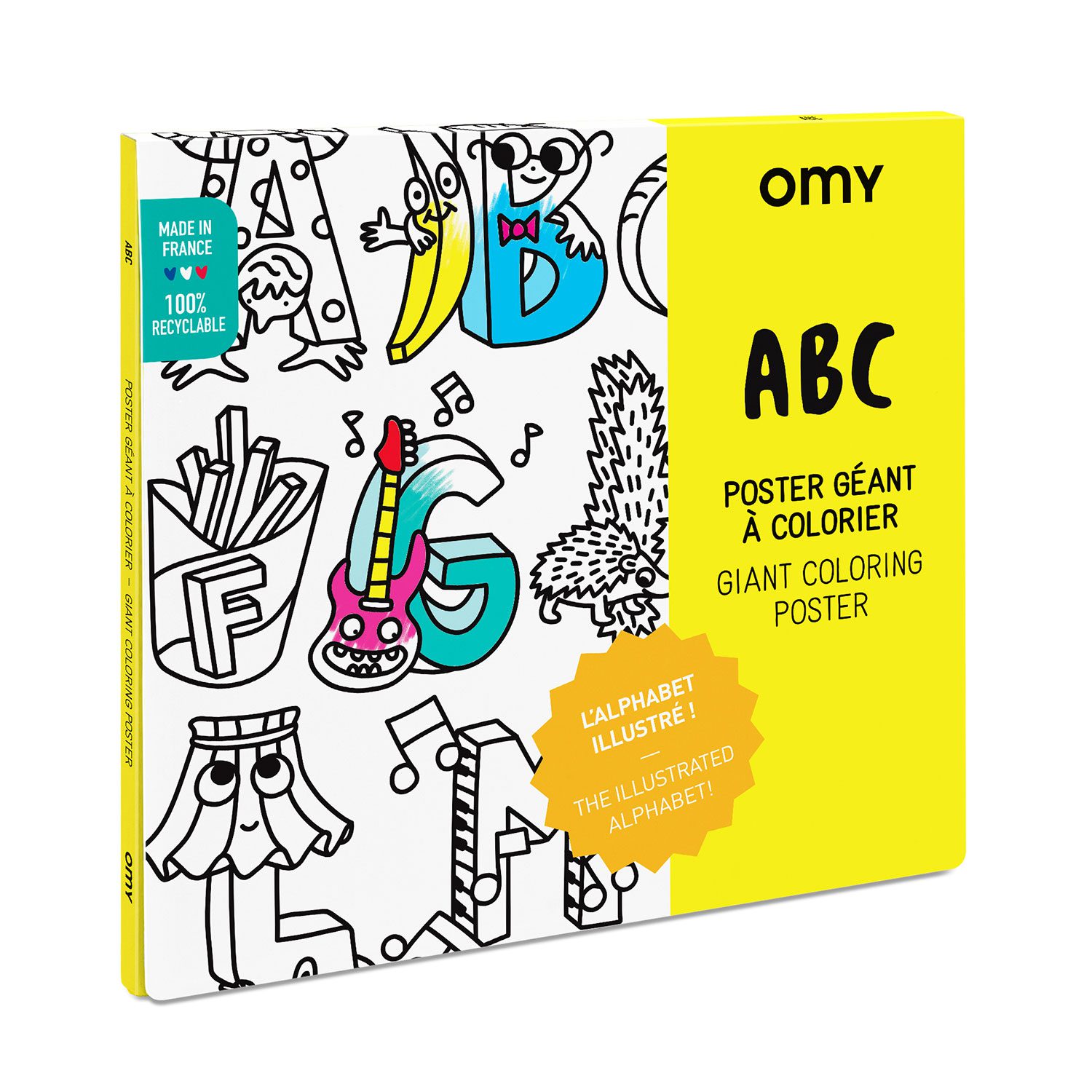 Poster à colorier ABC Omy - Ze Desk