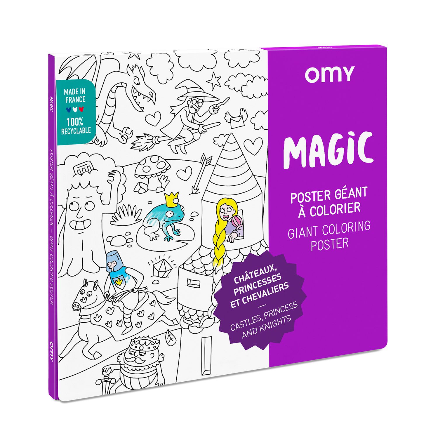 Poster à colorier Magic Omy - Ze Desk